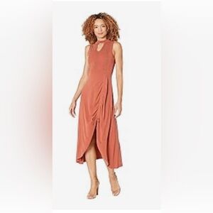 Rock & Roll Denim Sleeveless Rust Dress